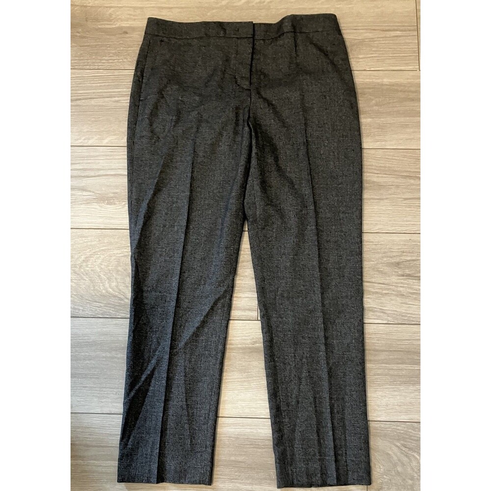 DKNY black/white pattern gray dress pants trousers women size 10 career work